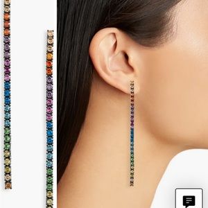 Kurt Geiger rainbow earrings